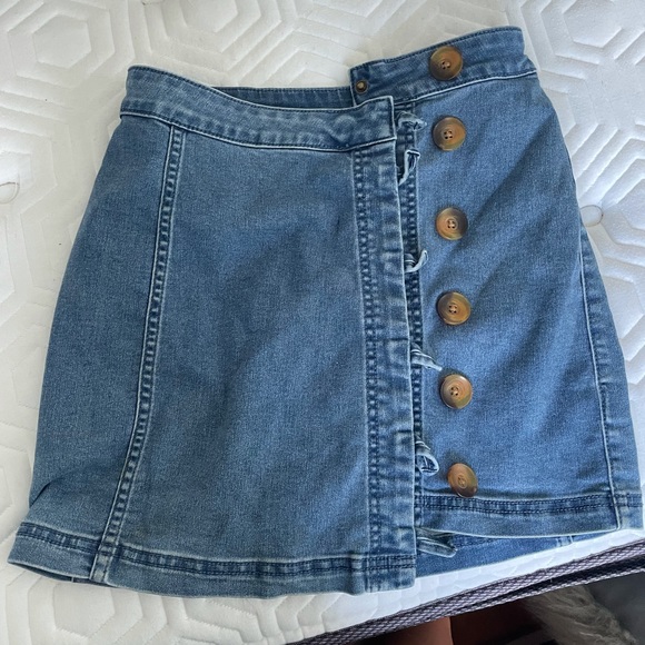 Free People Denim Skirt - Picture 1 of 3